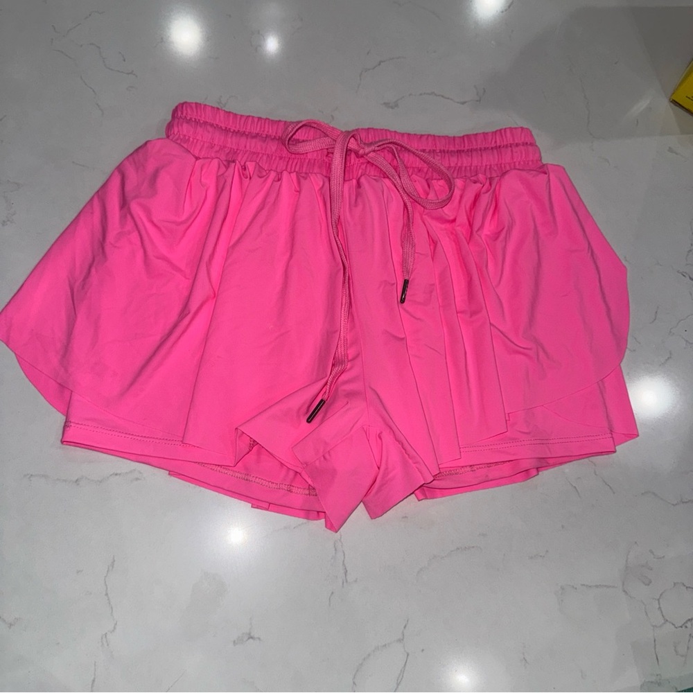 Vibrant Pink Women's Athletic Shorts